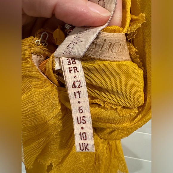 Maria Lucia Hohan yellow marigold Kamille silk dress - Picture 16 of 16